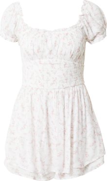 Letní šaty \'EMEA\' Hollister světle zelená / růžová / bílá