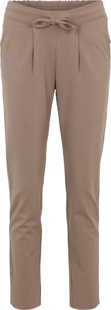 Kalhoty se sklady v pase \'PRETTY\' JDY šedobéžová