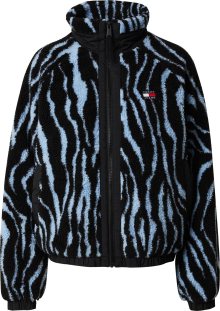 Přechodná bunda Tommy Jeans světlemodrá / černá