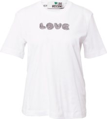 Tričko Love Moschino černá / bílá