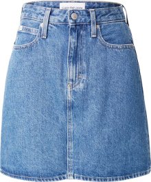 Sukně Calvin Klein Jeans modrá džínovina / černá / offwhite