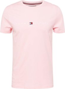 Tričko Tommy Hilfiger námořnická modř / pastelově růžová / červená / bílá