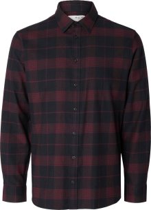 Košile \'Owen\' Selected Homme tmavě modrá / bordó