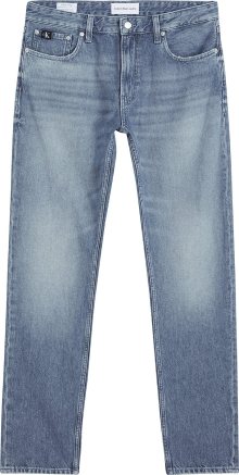 Džíny Calvin Klein Jeans modrá džínovina / petrolejová / bílá