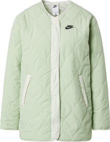 Přechodná bunda Nike Sportswear světle zelená / černá