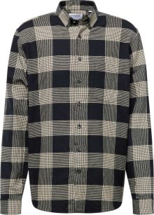 Košile lindbergh khaki / černá / offwhite