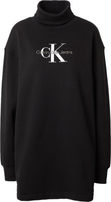 Šaty Calvin Klein Jeans šedá / černá / bílá