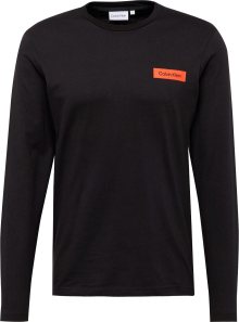 Tričko Calvin Klein oranžová / černá