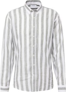 Košile lindbergh šedý melír / bílá