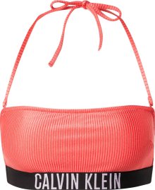 Horní díl plavek Calvin Klein Swimwear růžová / černá / bílá