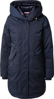 Zimní kabát Tommy Hilfiger tmavě modrá / červená / bílá