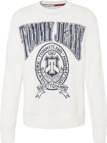 Svetr Tommy Jeans námořnická modř / bílá