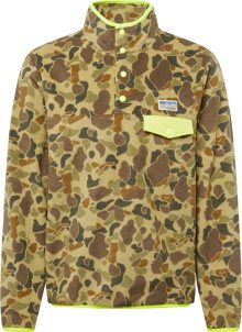 Mikina Polo Ralph Lauren hnědá / svítivě zelená / světle zelená