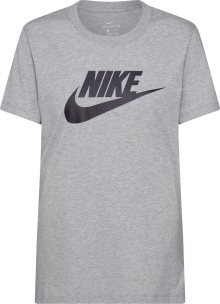 Tričko \'Futura\' Nike Sportswear šedý melír / černá