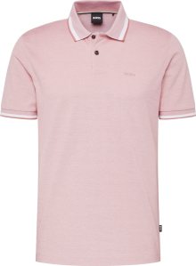 Tričko \'Parlay\' BOSS Black starorůžová / bílá