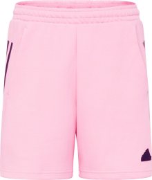 Sportovní kalhoty ADIDAS SPORTSWEAR pink / černá