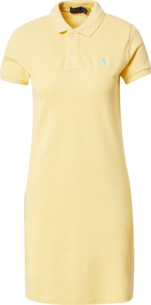 Šaty Polo Ralph Lauren světlemodrá / světle žlutá