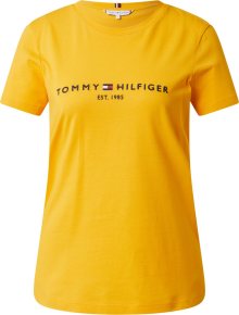 Tričko Tommy Hilfiger noční modrá / zlatě žlutá / světle červená / bílá