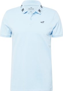 Tričko Hollister marine modrá / světlemodrá