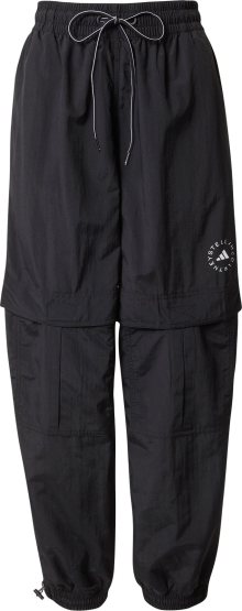 Sportovní kalhoty adidas by stella mccartney černá / bílá