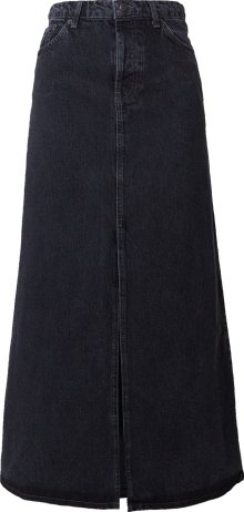 Sukně Topshop černá džínovina