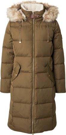Zimní kabát Lauren Ralph Lauren olivová
