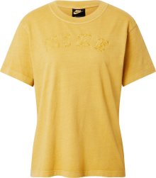 Tričko Nike Sportswear žlutý melír