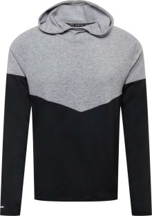Sportovní mikina Nike šedý melír / černá / bílá
