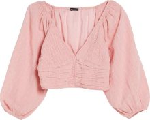 Halenka Bershka pastelově růžová