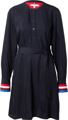 Košilové šaty Tommy Hilfiger námořnická modř / červená / burgundská červeň / bílá