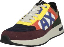 Tenisky Armani Exchange modrá / žlutá / oranžová / bordó