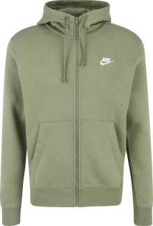 Mikina Nike Sportswear zelená / bílá