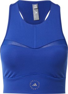 Sportovní top adidas by stella mccartney královská modrá / světle šedá