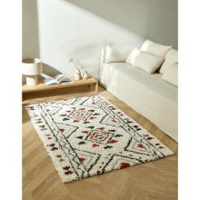 Blancheporte Obdélníkový koberec s etno vzorem režná 60x110cm