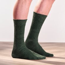 Blancheporte Sada 2 párů extra hřejivých ponožek khaki 36/38