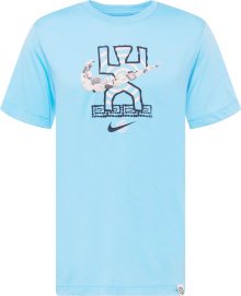 Funkční tričko Nike námořnická modř / světlemodrá / šedá / bílá