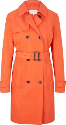 Přechodný kabát Tom Tailor hnědá / oranžově červená