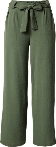Kalhoty se sklady v pase \'Delila\' Hailys khaki