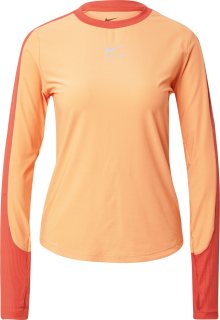 Funkční tričko Nike světle šedá / jasně oranžová / tmavě oranžová