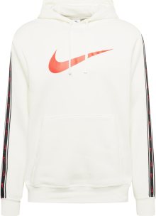 Mikina Nike Sportswear noční modrá / červená / bílá