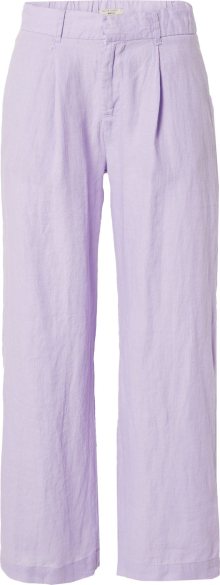 Kalhoty se sklady v pase \'Denise\' Gina Tricot pastelová fialová