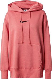 Mikina Nike Sportswear světle růžová / černá