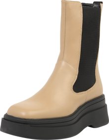 Chelsea boty \'CARLA\' VAGABOND SHOEMAKERS béžová / černá