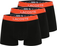 Plavecké šortky Lacoste oranžově červená / černá / bílá
