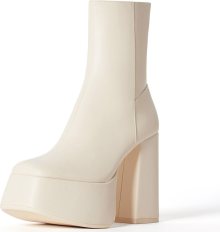 Nízké kozačky Bershka offwhite