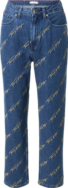 Džíny Tommy Hilfiger modrá džínovina / zlatě žlutá