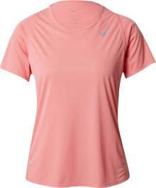Funkční tričko \'Fast\' Nike světle růžová / stříbrná