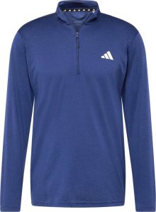 Funkční tričko adidas performance enciánová modrá / bílá