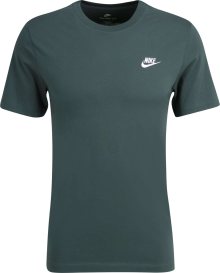 Tričko \'Club\' Nike tmavě zelená / bílá