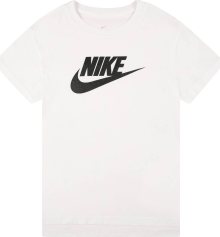 Tričko \'Futura\' Nike Sportswear černá / bílá